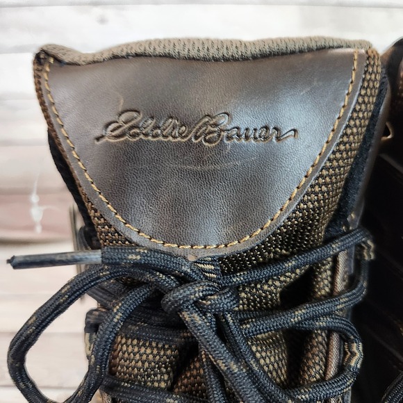 Eddie Bauer Men's Fairmont Hiking Boots Leather Waterproof - Brown Sz 12 - Picture 4 of 12